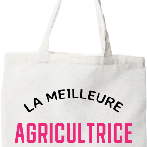 Tote bag coton recycle la meilleure agricultrice au monde