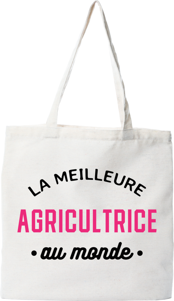 Tote bag coton recycle la meilleure agricultrice au monde