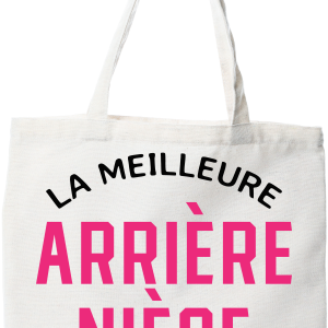 Tote bag coton recycle la meilleure arriere niece au monde
