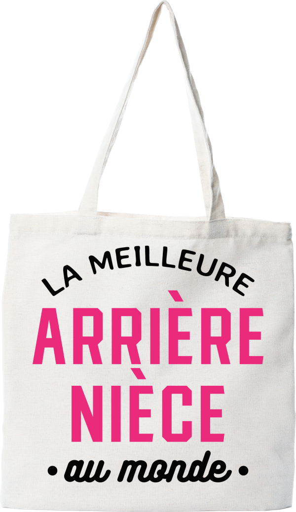 Tote bag coton recycle la meilleure arriere niece au monde