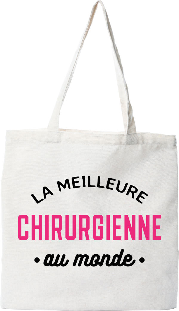 Tote bag coton recycle la meilleure chirurgienne au monde