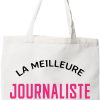 Tote bag coton recycle la meilleure journaliste au monde