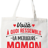 Tote bag coton recycle la meilleure maman