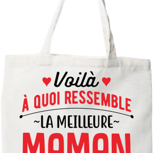 Tote bag coton recycle la meilleure maman
