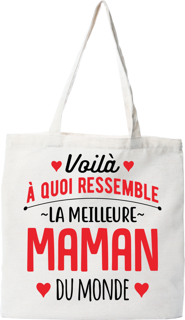 Tote bag coton recycle la meilleure maman