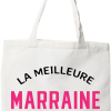 Tote bag coton recycle la meilleure marraine au monde