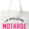 Tote bag coton recycle la meilleure motarde au monde