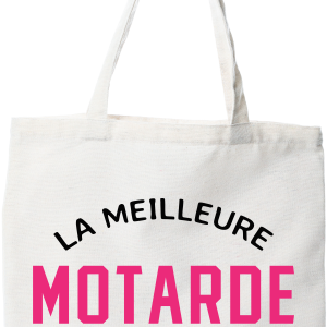 Tote bag coton recycle la meilleure motarde au monde