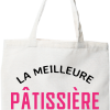 Tote bag coton recycle la meilleure patissiere au monde
