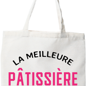Tote bag coton recycle la meilleure patissiere au monde