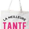 Tote bag coton recycle la meilleure tante au monde