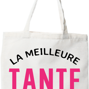 Tote bag coton recycle la meilleure tante au monde