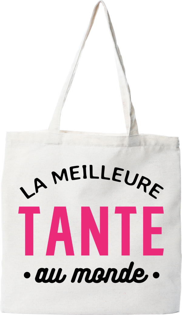 Tote bag coton recycle la meilleure tante au monde