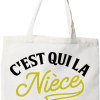 Tote bag coton recycle la niece parfaite