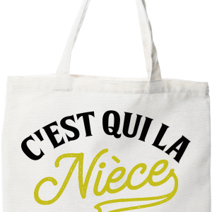 Tote bag coton recycle la niece parfaite