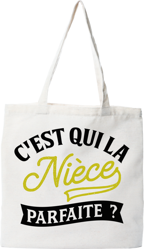 Tote bag coton recycle la niece parfaite