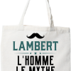 Tote bag coton recycle lambert l_homme le mythe la legende