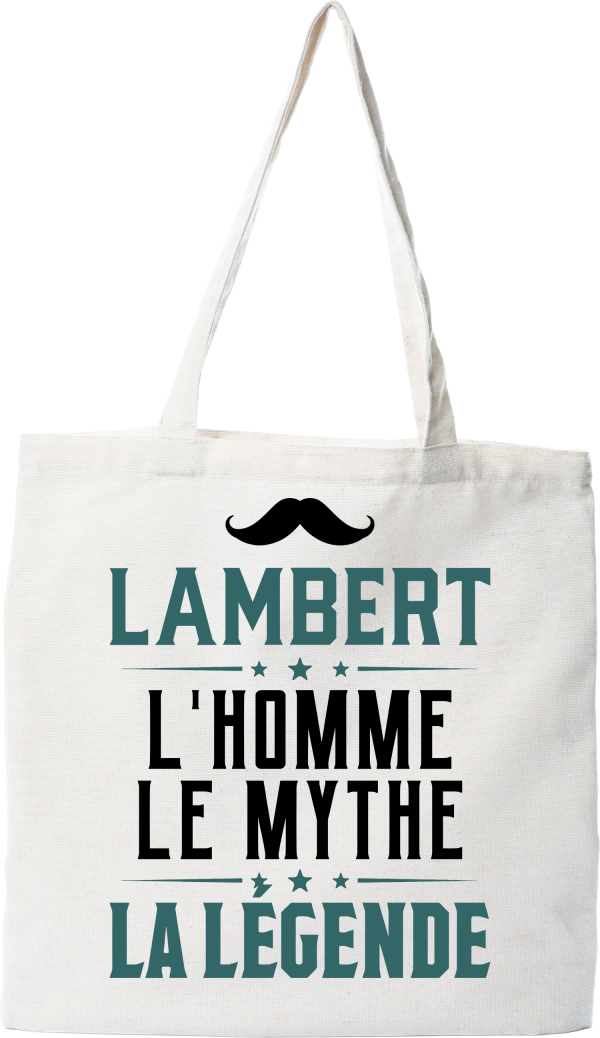 Tote bag coton recycle lambert l_homme le mythe la legende