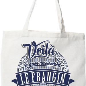 Tote bag coton recycle le frangin parfait