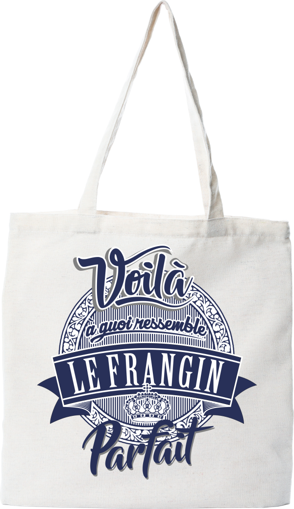 Tote bag coton recycle le frangin parfait