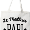 Tote bag coton recycle le meilleur papi