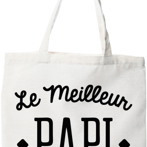 Tote bag coton recycle le meilleur papi