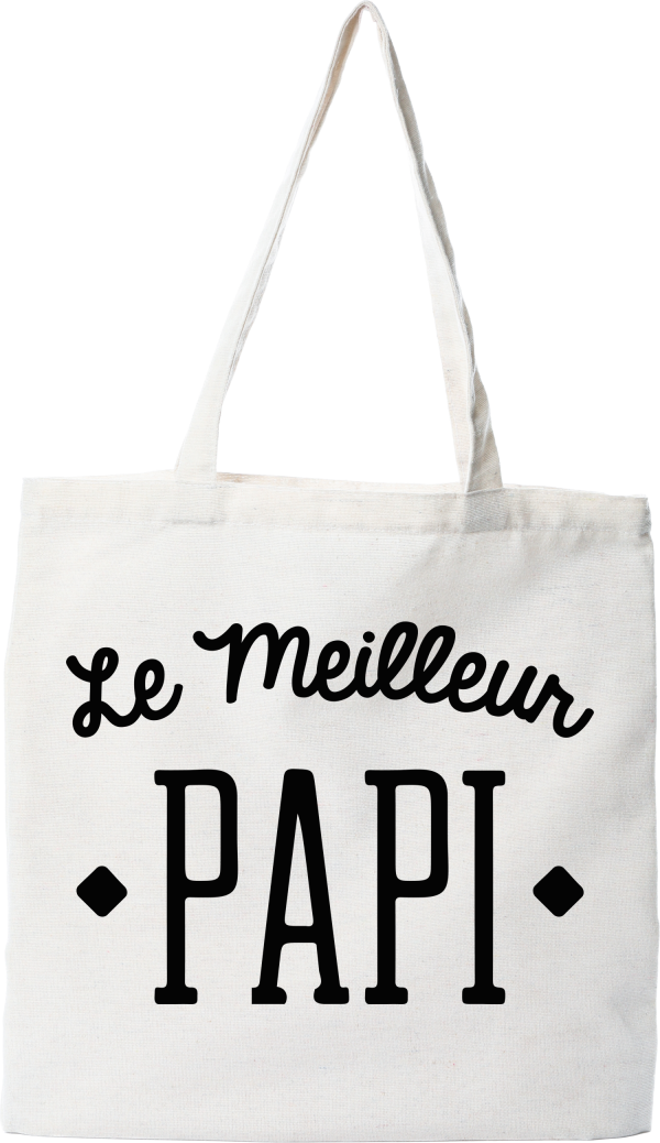 Tote bag coton recycle le meilleur papi