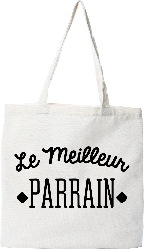 Tote bag coton recycle le meilleur parrain