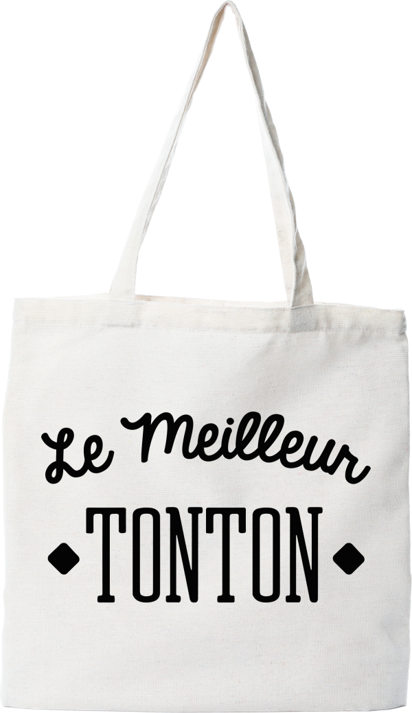 Tote bag coton recycle le meilleur tonton