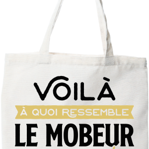 Tote bag coton recycle le mobeur parfait