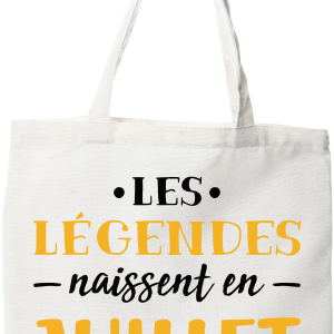 Tote bag coton recycle legende de juillet