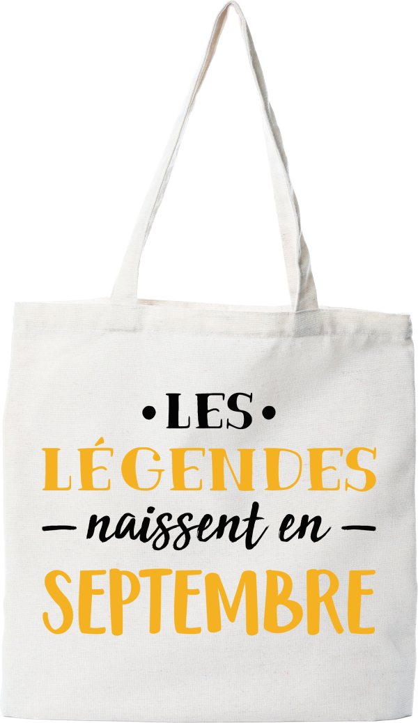 Tote bag coton recycle legende de septembre