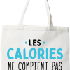 Tote bag coton recycle les calories du week end