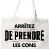 Tote bag coton recycle les cons pour des gens