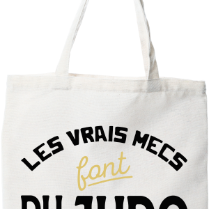 Tote bag coton recycle les mecs font du judo