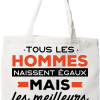 Tote bag coton recycle les meilleurs sont bourbonnais
