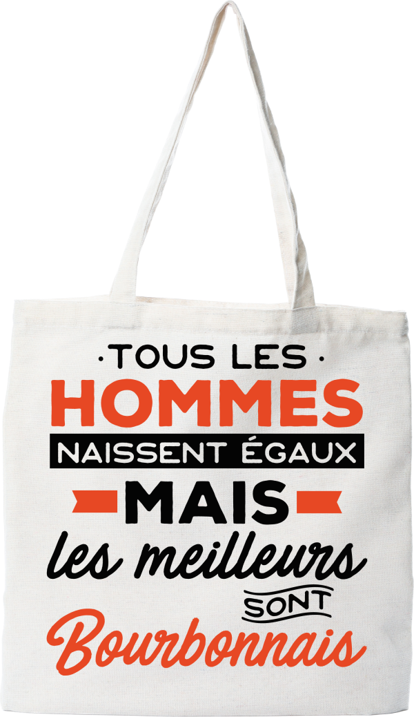 Tote bag coton recycle les meilleurs sont bourbonnais