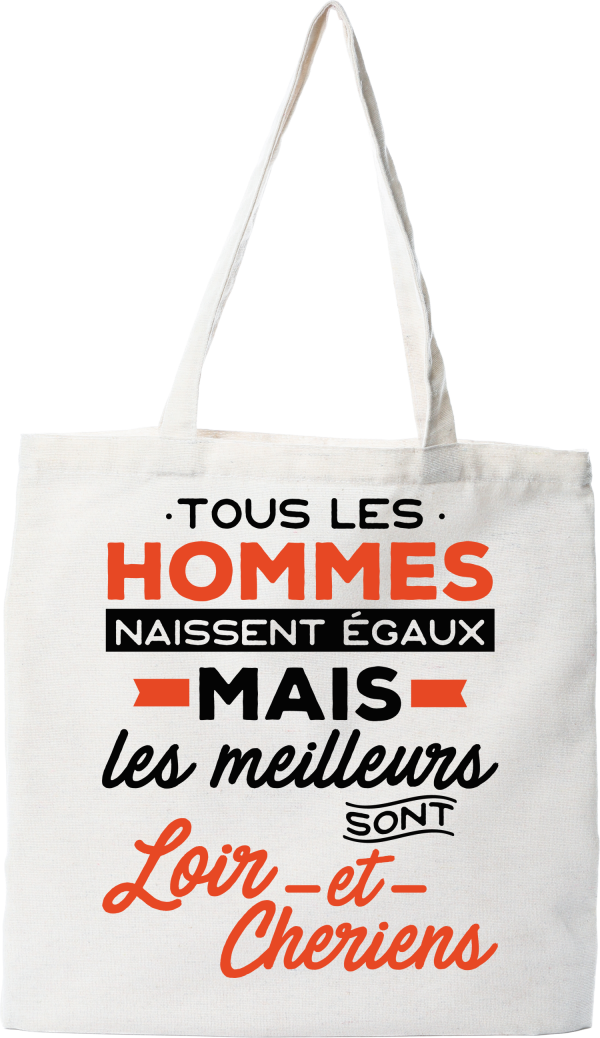 Tote bag coton recycle les meilleurs sont loir et cheriens