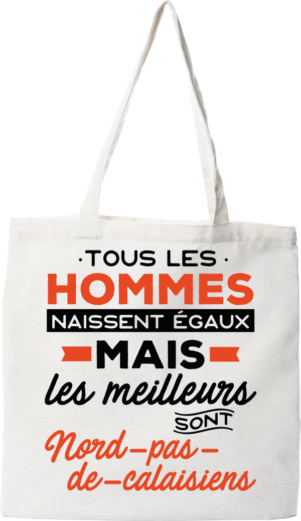 Tote bag coton recycle les meilleurs sont nord pas de calaisiens