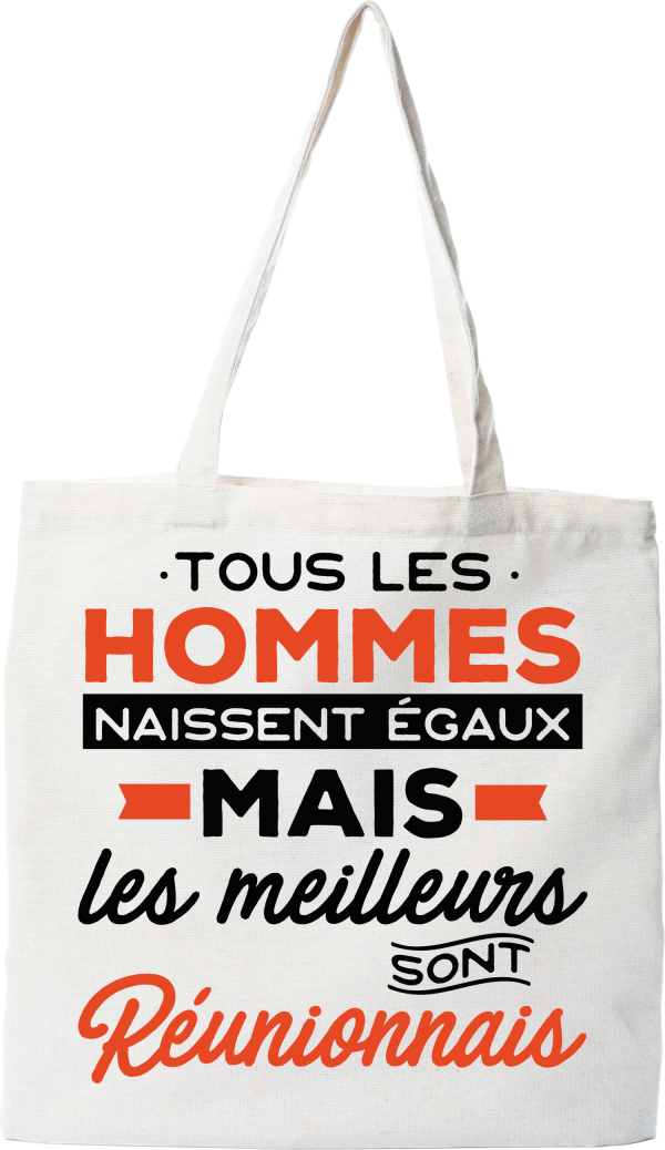 Tote bag coton recycle les meilleurs sont reunionnais