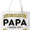 Tote bag coton recycle les supers papa