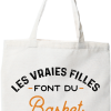 Tote bag coton recycle les vraies font du basket