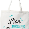 Tote bag coton recycle lion ascendant parfait
