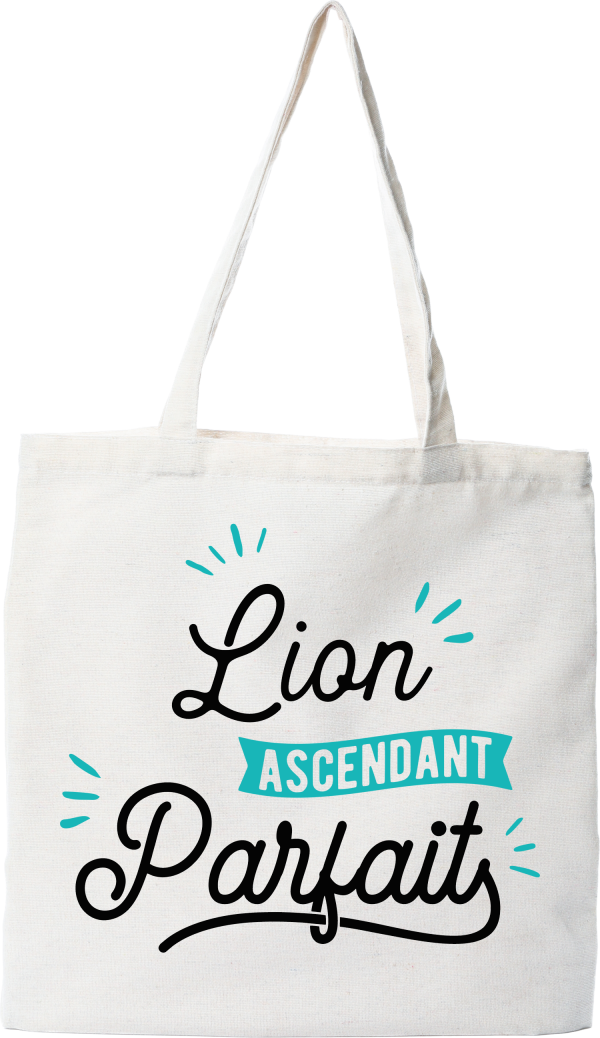 Tote bag coton recycle lion ascendant parfait