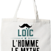 Tote bag coton recycle loic l_homme le mythe la legende
