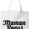 Tote bag coton recycle maman bonus