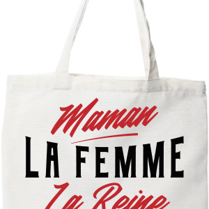 Tote bag coton recycle maman la legende