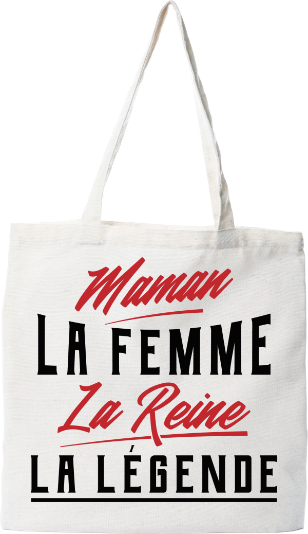 Tote bag coton recycle maman la legende