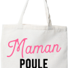 Tote bag coton recycle maman poule