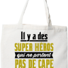 Tote bag coton recycle maman super hero